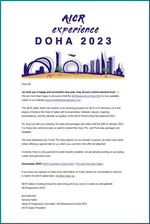 AICR Experince Doha 2023